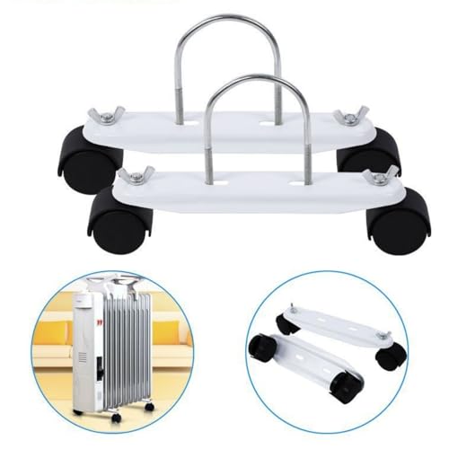 Miniatura 2 de Soyuzerish 2 Soportes De Radiador Eléctrico, Rueda De Soporte De Polea Móvil Para Radiador Eléctrico, Rueda De Rotación General De Larga Duración Y Práctica
