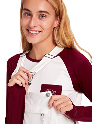 Burton Babador feminino padrão Avalon softshell, branco, médio