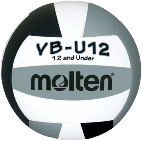 Molten Balón de voleibol juvenil ligero - NegroBlancoPlata