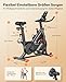 Neu Toputure Heimtrainer Fahrrad mit Pulsmessung und APP, 15KG Schwungrad Ergometer, 0-100% Magnetwiderstand Hometrainer Fahrrad, Bis 160KG, Tablet-Halter, Getränkehalter, Ultraleise