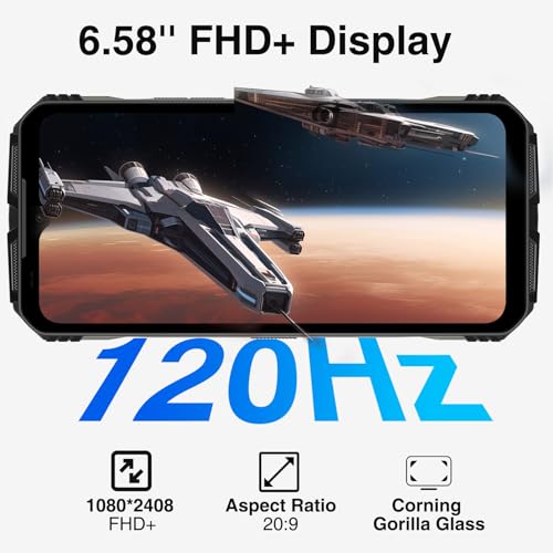 DOOGEE V MAX Plus(2024) 5G Rugged Smartphone,22000mAh 36GB+512GB Android 14 Rugged Phone,200MP+32MP+20MP Night Vision Rugged Cell Phone,6.58" FHD+120Hz IPS Screen,IP68/IP69K Waterproof Phone,NFC/OTG - Image 7
