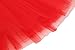 Simplicity Tutus for Women Adult Classic Elastic 3 Layered Ballet Tulle Tutu Skirt, Red