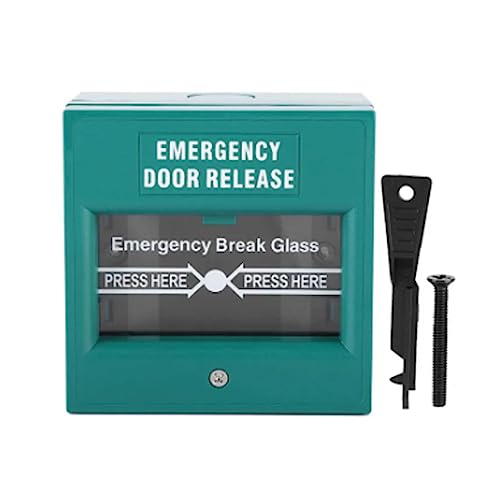 Hanzete Emergency Door Release Glass Break Alarm Button Fire Alarm Swtich Break Glass Exit Release