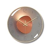 【Ultradünnes Lünettendesign】 Neuartiger 1 cm dünner Lünettenstil, wunderschön aufgewertete Oberfläche mit Glaswanduhr, umweltfreundliche Holzrückwand, robust, geruchsneutral, betrieben mit 1 AA-Batterie (nicht im Lieferumfang enthalten).