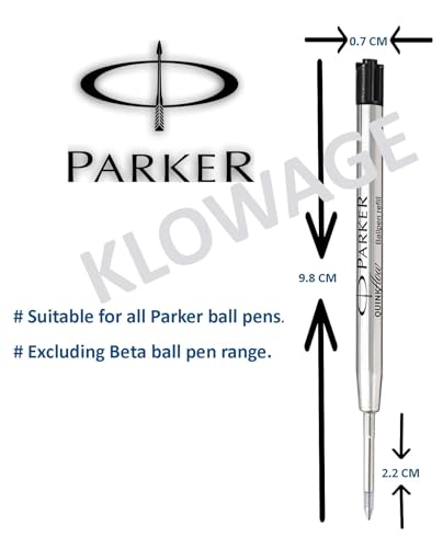Image of Parker Flow Ball Pen Refills Black Combo Pack