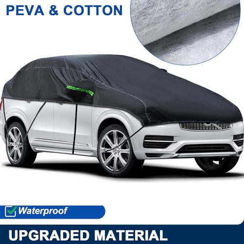 image for PseZad Universal SUV MPVHalf Car Cover Waterproof All Weather, Hail Pr