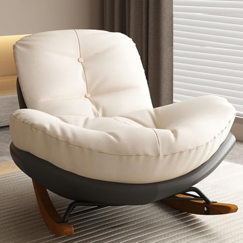 Mecedora acolchada de gran tamaño, sillón reclinable moderno con asiento y respaldo tapizados para sala de estar, porche, balcón y dormitorio