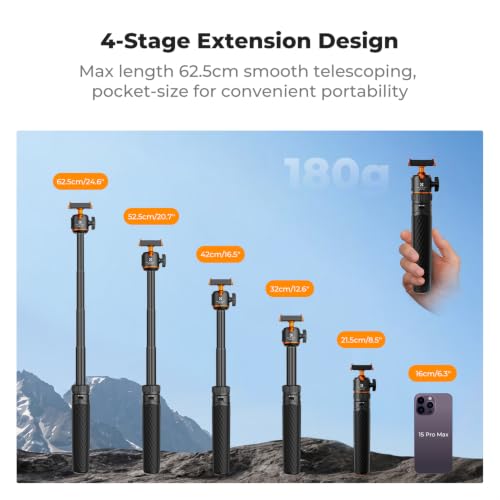 Image of K&F CONCEPT 25.6 inch Selfie Stick Tripod for DJI Osmo Action 5 Pro