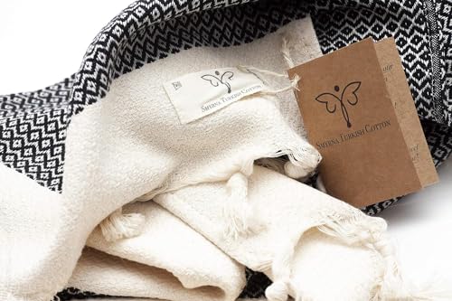 Smyrna Turkish Cotton Vintage Series Turkish Hand Towels, 16X40 Inch, Decorative Turkish Hand Towels For Bathroom, Kitchen, Face, Hair, Tea, Yoga, Gym, Dishcloth Set Of 2 thumb #1