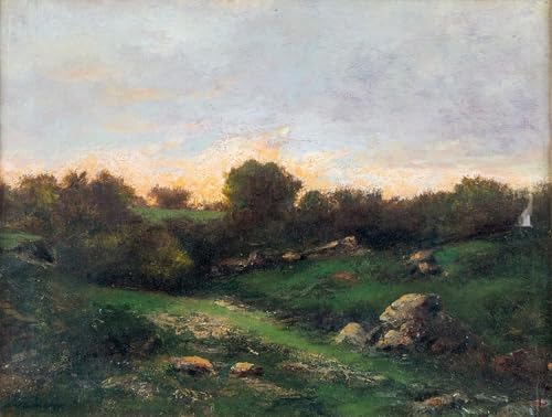 Affiches et gravures paysage à Barbizon Daubigny peinture toile salon