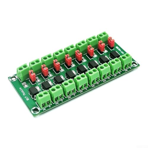 Lot de 2 modules d'isolation de tension PC817 3,6-30 V module d'isolation photoélectrique avec capuchon pour paramètres de potentiel de sortie (8 canaux)