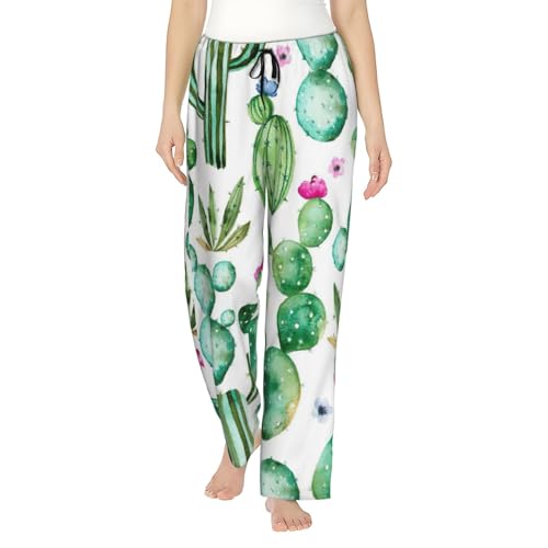 Pantalon de pyjama doux pour femme avec poches pratiques et taille extensible confortable