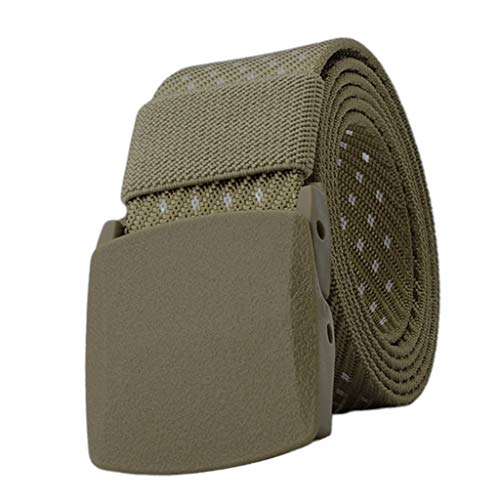 yotijar Cinto de Cintura de Lona de Moda Masculina 6 Peças Alça Militar Cummerbund Casual 123 Cm