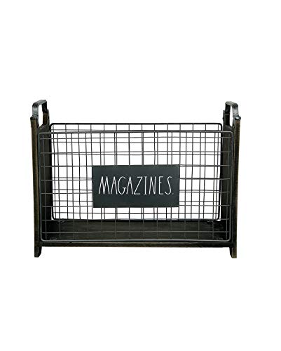 image for Rae Dunn Magazine Holder - Space Saving Organizer Rack for Books, File