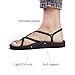 Plaka Lagoon Arch Support Sandals for Women - Comfort Collection, Strappy Braided & Water-Resistant Design - Ideal for Walking, Beach & Summer Use - Patented Sole - Black, Size 9