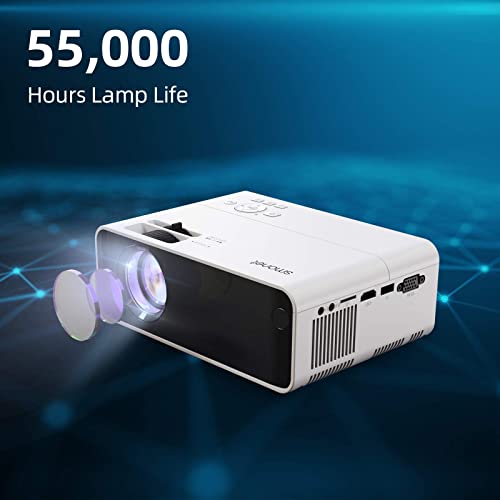 Smonet F-SMUS-102T Movie Projector, Smonet 1080P Hd Projector 7500L Home Projector Video Tv Projector Mini Portable Led Projector Outdoor Indoor Wall Compatible thumb #4