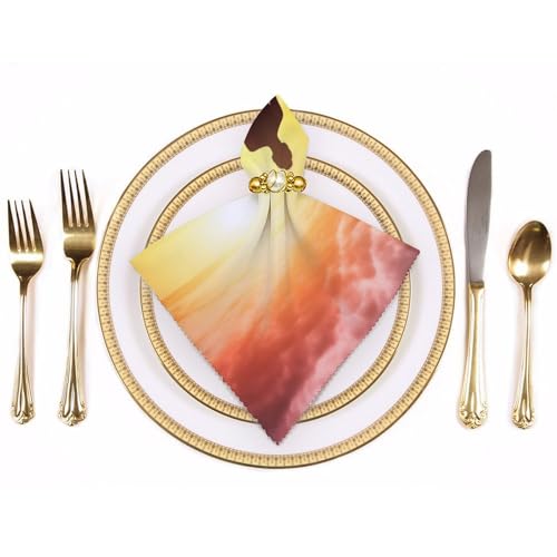 Servilletas de tela para meditación y cena, 4 unidades miniatura 3