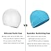 Cosmos 3 Pcs Elastic Stretchy Swim Cap Swimming Cap Breathable Fabric Swim Cap Comfortable Swim Hats for Men Women Adults Youth, Assorted Colors, One Size