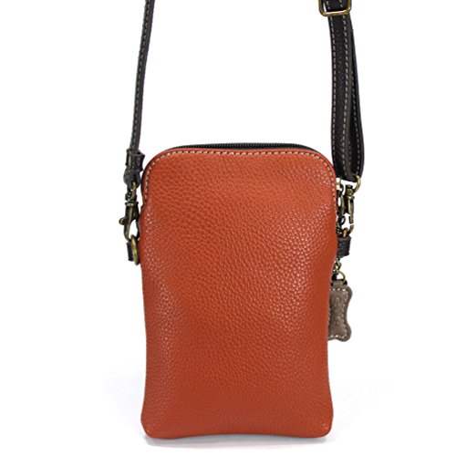 Image of CHALA Dog Collection Cell Phone Crossbody Purse-Women PU Leather /Canvas Multicolor Handbag with Adjustable Strap