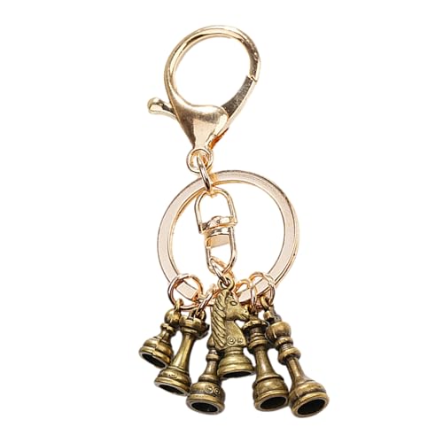 Llavero De - Colgante Galvanizado De Metal, Dije De Caballero Vintage | Llavero De Pieza De, Accesorios Duraderos para Bolso | Estilo Robusto De La Plata del Oro De La Decoración De La