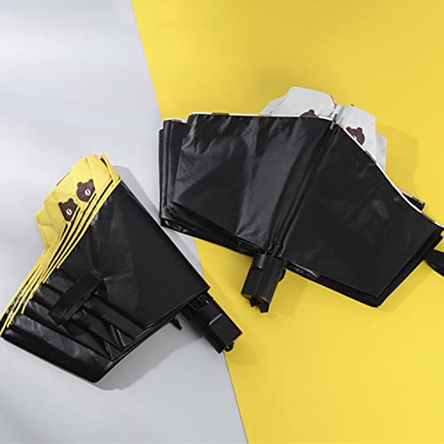Image of House of Quirk 3-Fold Travel Umbrella - Auto Open /Close Ultra Light and Small Mini Umbrella with Carrying Pouch