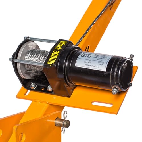 Kit de winche eléctrico 12V 3000lbs con motor 1KW miniatura 7