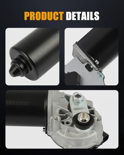 Image of ROADFAR Front Windshield Wiper Motor for Chevrolet for Corvette 2005-2013 | For Cadillac For XLR 2004-2009|For Corvette 2005-2013|For Toyota For Sienna 1998-2003|Replace 12335959|8511008010|5 Pins