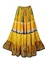 Bohemian Yellow Floral Summer Beach Maxi Skirt Sty... #1