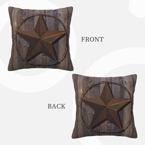 Rustic-Primitive-Western-Country-Barn-Wood-Brown-Star-Throw-Pillow-Cushion-Cover-Decorative-Square-Accent-Pillow-Case Rustic Primitive Western Country Barn Wood Brown Star Throw Pillow Cushion Cover Decorative Square Accent Pillow Case