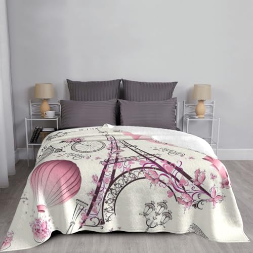 Couverture flanelle Tour Eiffel luxueuse et chaude haut de gamme OdDdot - 7