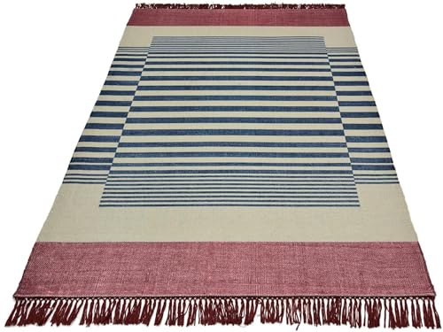 Image of Printed Rug Soft Floor Carpets with Anti Slip Backing for Living Room | Bedroom | Kids Room (Grey Blue, 3x5 Feet)