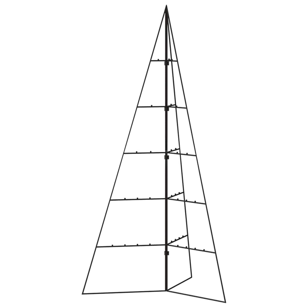 vidaXLMetal Christmas Tree, Artificial Xmas Tree for Decoration, Christmas Ornament for Indoor Outdoor Party Holiday, Xmas Decoration, Black