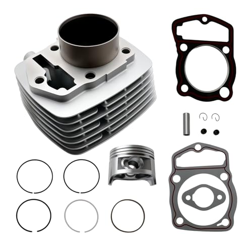Cylinder Piston Gasket Rings Kits Compatible with Honda XR200R 1981-2002 with Honda XR200 1980-1984, 63mm Bore