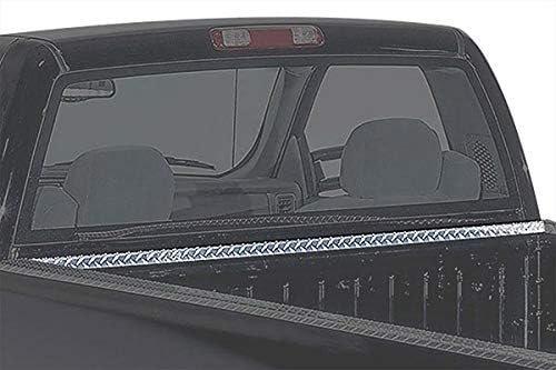 QMI BH8740DP-Front Bed Cap Compatible With Toyota Tacoma Pickup Bed Diamond Treadbrite Polished Aluminum