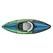 INTEX 68305EP Challenger K1 Inflatable Kayak Set: Includes Deluxe 86in Kayak Paddles and High-Output Pump – Adjustable Seat with Backrest – Removable Skeg – 1-Person – 220lb Weight Capacity