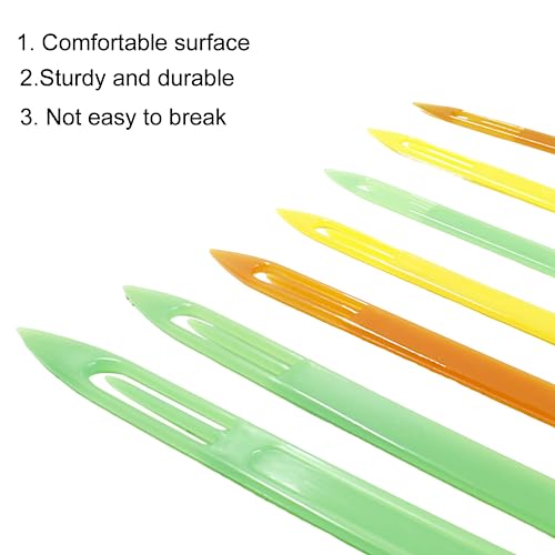 Unlorspy 7Pcs Different Sizes Netting Needle Shuttles, Plastic Net Mending Needle Fishing Net Repair Kit (Plastic, Size: 3 4 5 6 7 8 9)