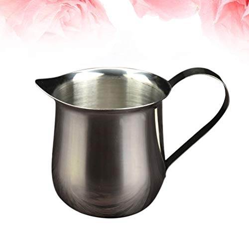 Hemoton 1 peça 240 ml de aço inoxidável, copo de café para leite e leite, jarro de cozinha para rest