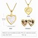 Imagen de Amsgedhie Collar con Foto Personalizada para Mujer Collar con Colgante de Corazón con Foto en Interior para Parejas