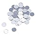 AHANDMAKER Coser En Diamantes de Imitación de Espejo Plateados, 50 Pieza Plana Redonda Coser En Acrílico para Vestidos de Noche de Disfraces Accesorio de Decoración de Prendas de Vestir, Plata