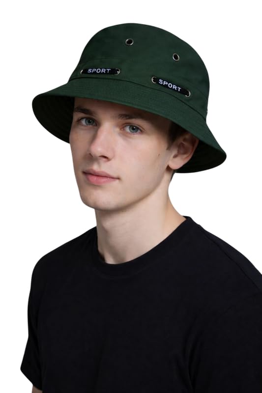 Unisex Casual Bucket Hat with Metal Eyelets – Outdoor Sun Protection Hat (Multicolor,Free Size)-image-8
