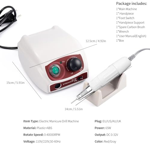 Strong 207B 35000RPM 65W Taladro Eléctrico para Manicura miniatura 2