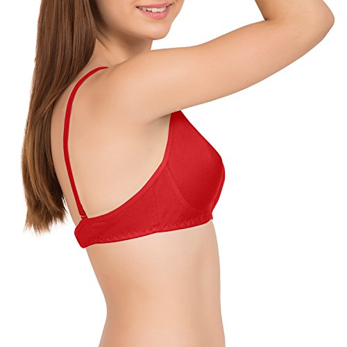 Image of Tweens - Non Padded Cotton Rich Bra - Concealer Side Shaper - Cotton Rich Fabric - Full Coverage, Multiway Straps, Wirefree, Seamless T-Shirt Bra