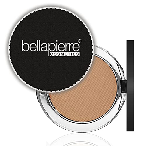 Bellapierre Compact Mineral Foundation Spf 15 | Vegan & Cruelty Free | Full Coverage | Hypoallergenic & Safe For All Skin Types | Oil & Talc Free - 0.35 Oz - Nutmeg #TOP3