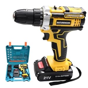 Drill Set Electric Screwdriver Cordless Power Drill Tools Cordless Drills with Battery and Charger