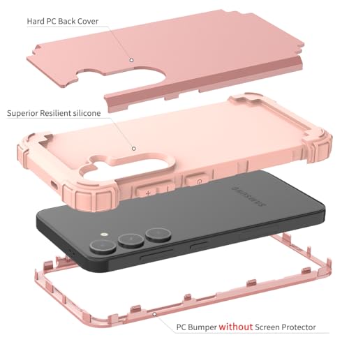 Coque Samsung S24 Asuwish LK3JT Or Rose pour smartphone