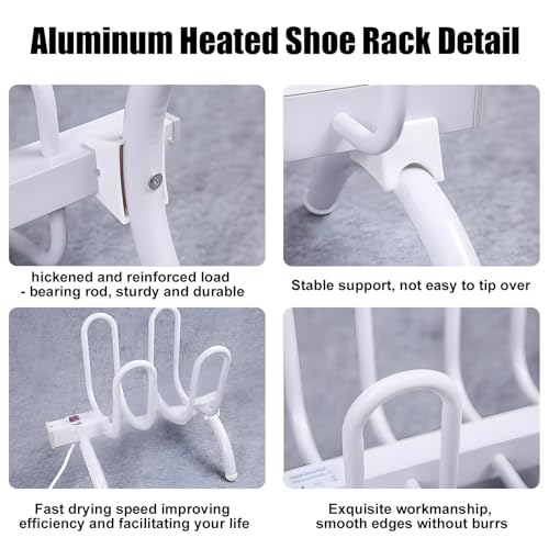 Calentador portátil para botas eléctrico para 4 zapatos miniatura 6