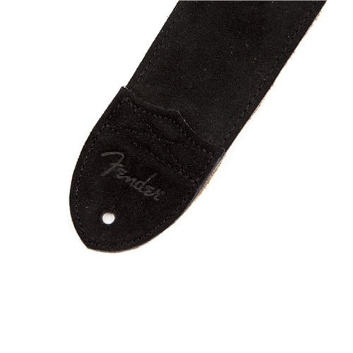 Fender 2,5″ F Suède Sangle de Guitare Noir - Les Beatles, Paul McCartney, John Lennon, RIngo Starr, George Harrison Fender 2,5" F Suède Sangle de Guitare Noir – Image 4