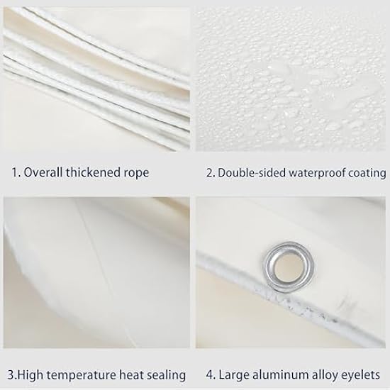 Telone Copertura Impermeabile Trasparente 1x1m - Con Occhielli | Per Mobili Giardino, Serra, Animali - Foto 10