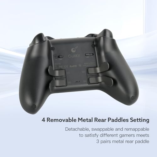 RunSnail GuliKit KK3 Max Controller, GuliKit Kingkong 3 with Hall Joysticks and Triggers, 4 Back Buttons, 1000Hz Polling Rate, Compatible with Switch/Android/iOS/macOS-Black - Image 6