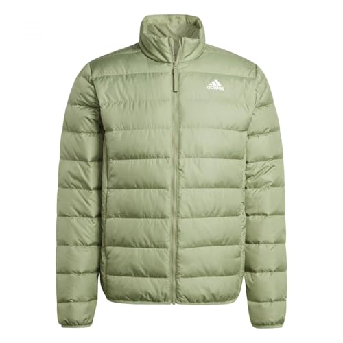 adidas Hombre Essentials Light Down Jacket, tent green, M